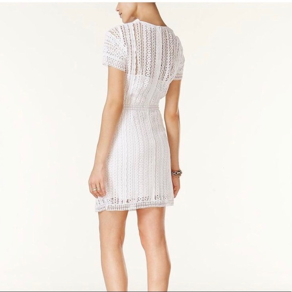 Michael Kors White Sheath Lace Crochet Slip Night Out Dress - Picture 3 of 7